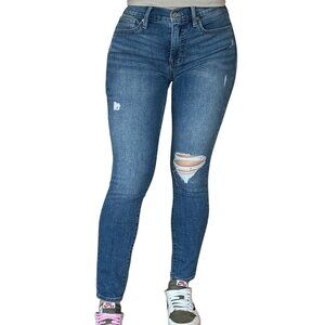 LUCKY BRAND SKINNY RIPPED JEANS